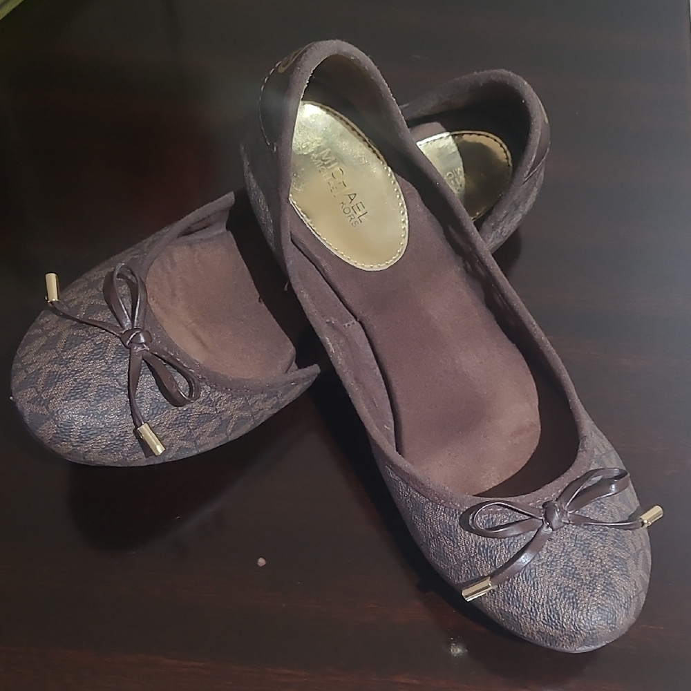 Michael Kors Brown Ballet Flats
